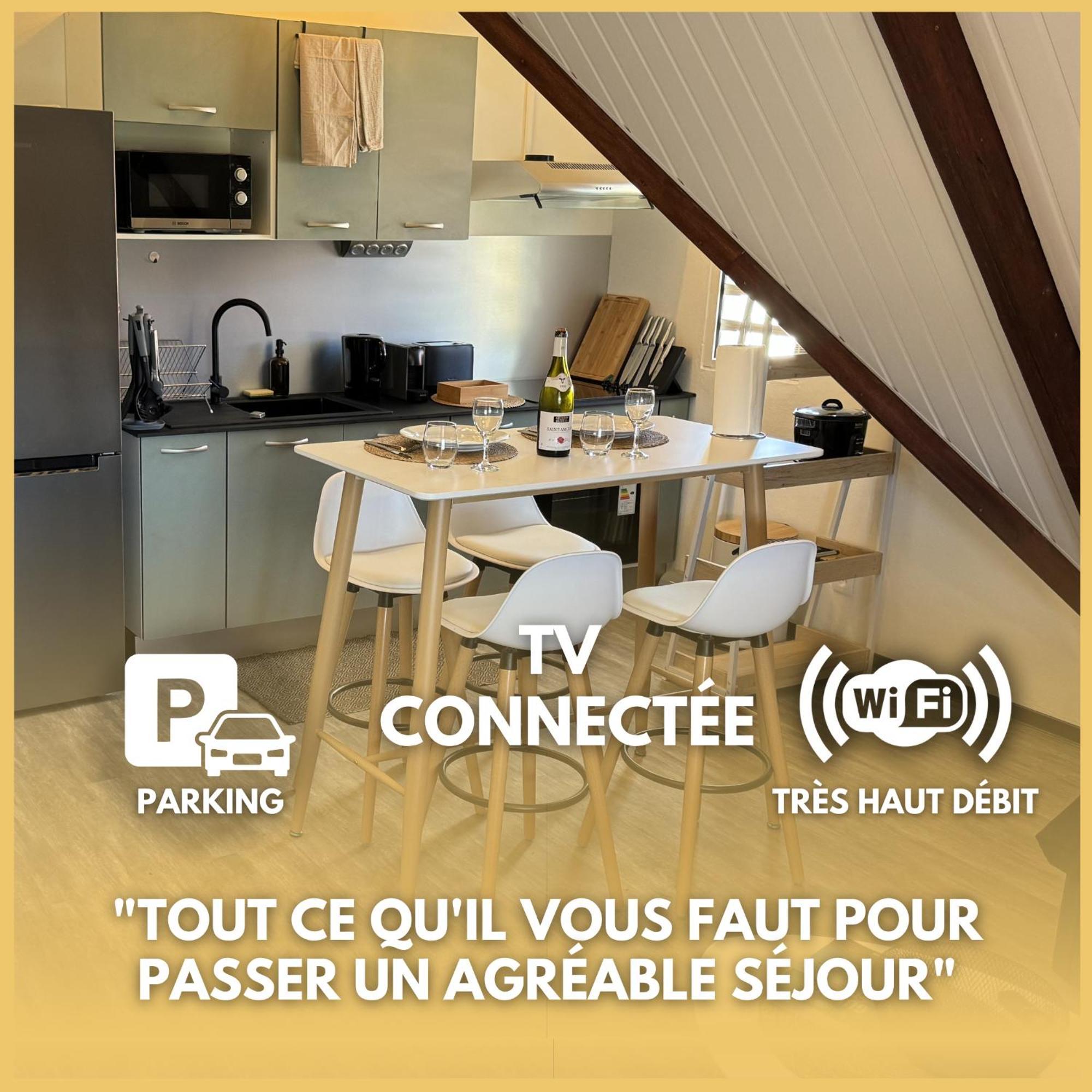 T2 Le Cosy, Au Coeur De Montjoly, Parking, Clim Apartment Remire-Montjoly Exterior foto